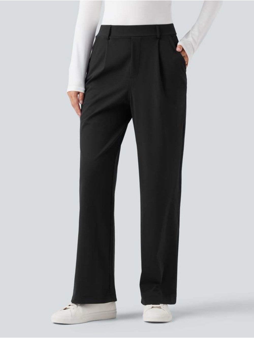 Halara Flex™ DayStretch High Waisted Tummy Control Straight Leg Work Pants